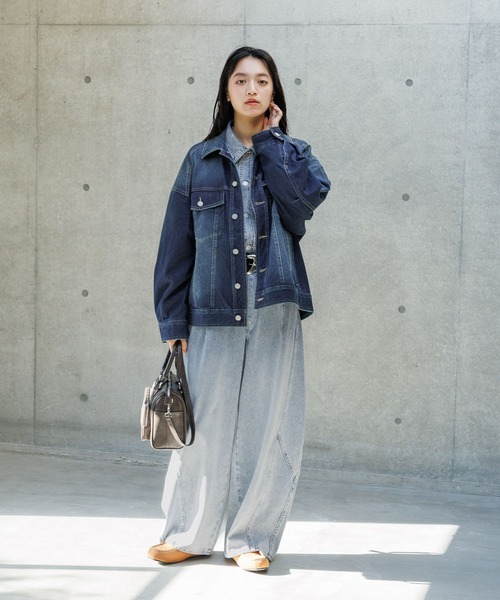 「PAGEBOY」 デニムパンツ SMALL ブルー レディース_画像7