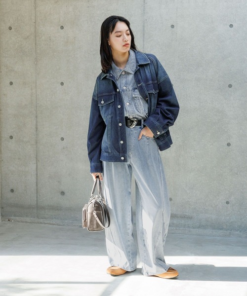 「PAGEBOY」 デニムパンツ SMALL ブルー レディース_画像8
