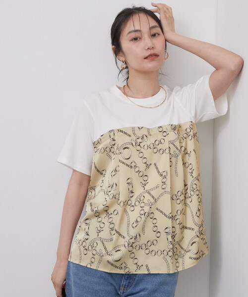 OPAQUE.CLIP（オペークドットクリップ） tシャツ 半袖 スカーフ