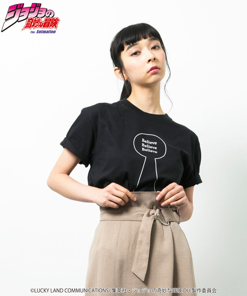 ジョジョ Ｔシャツ ロンT エコーズ 広瀬康一 ブラック L glamb エコーズACT3 ラグランTシャツ ACT3 Freeze Raglan T