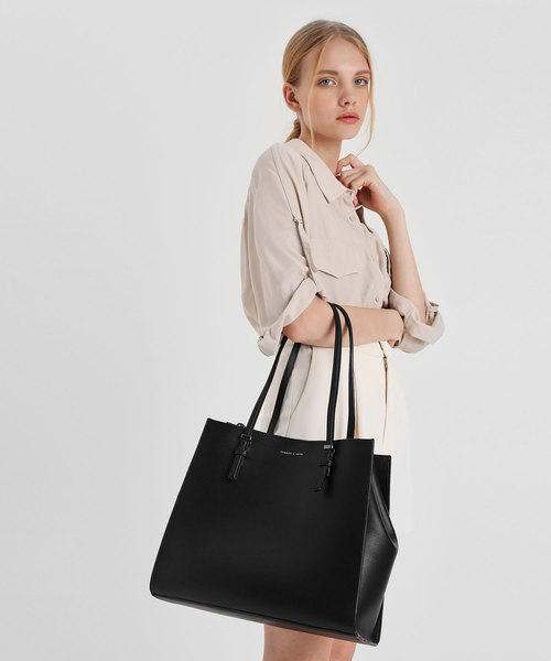 CHARLES ＆ KEITH（チャールズ&キース） トートバッグ ダブルハンドル