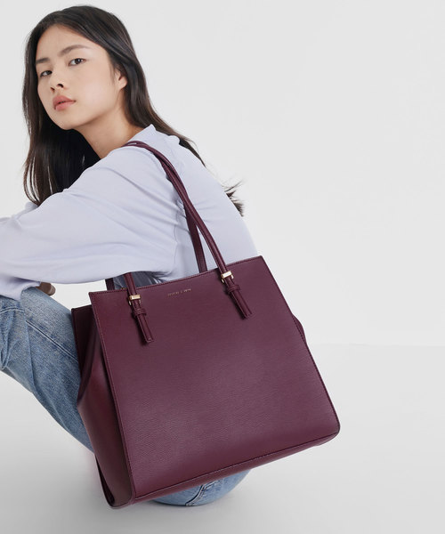 CHARLES ＆ KEITH（チャールズ&キース） トートバッグ ダブルハンドル