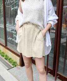 MODE ROBE（モードローブ） スカート ドロストリネンミニスカート