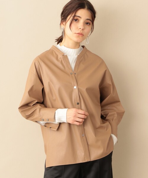 ドさせて シャツ PayPayモール店 - 通販 - PayPayモール ブラウス フェイクレザーシャツ ZOZOTOWN ♁サイズとは