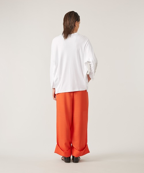 HOT定番 パンツ PayPayモール店 - 通販 - PayPayモール スラックス KAAM:裾ダブルワイドパンツ ZOZOTOWN お得在庫