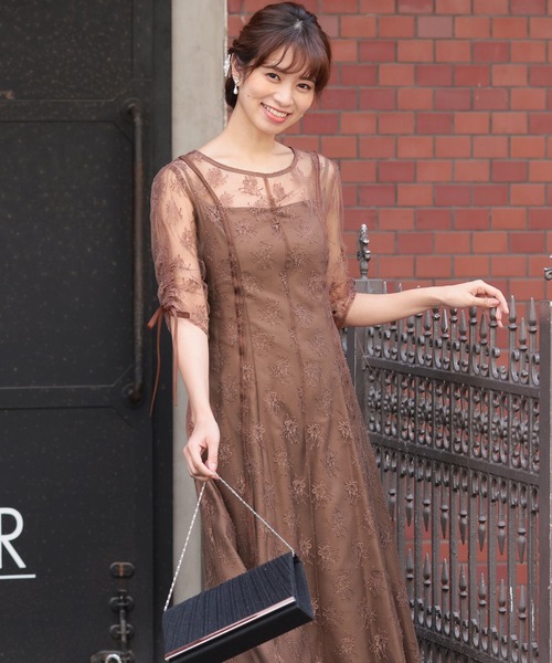 セール】ロング&七分袖フォーマルプリンセスライン結婚式