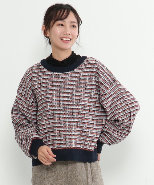 カーディガン 「ZOZO限定」ツイードニット2WAYカーディガン レディース LBC カーディガン 「ZOZO限定」ツイードニット2WAYカーディガン