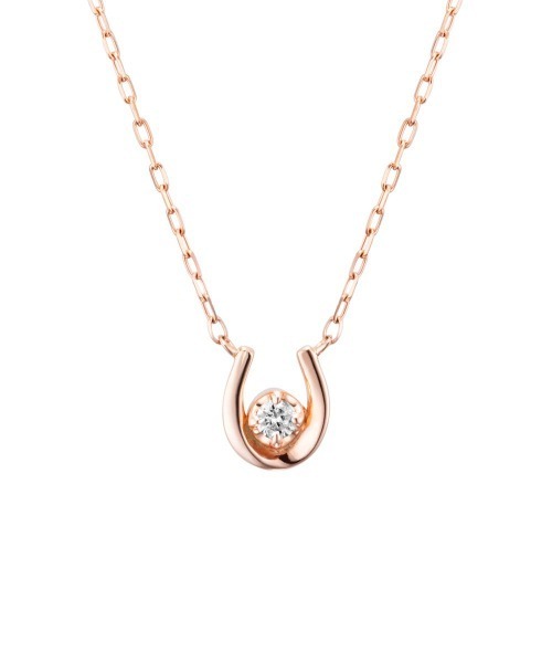 ネックレス 「10月誕生石」K10ピンクゴールド ネックレス レディースの画像