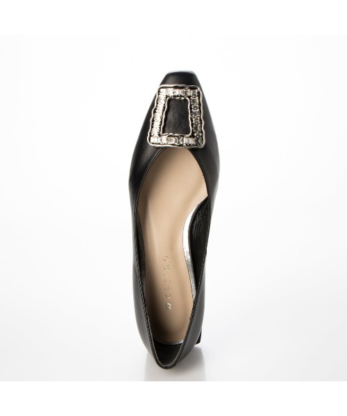 carino☆スクエアビジューパンプス☆ carino パンプス スクエアビジューフラットパンプス : ZOZOTOWN