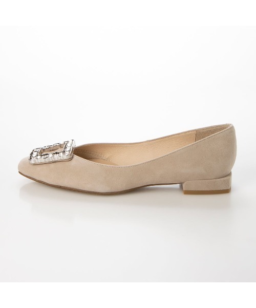 carino パンプス スクエアビジューフラットパンプス : ZOZOTOWN