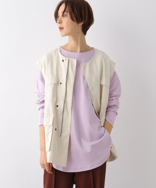 LEPSIM（レプシィム） tシャツ Tシャツ スソラウンドプルオーバー