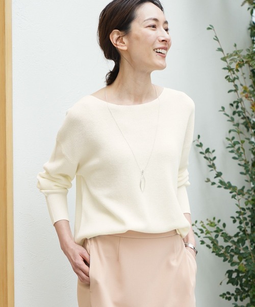 Elura（エルーラ） ニット 抜け感ボートネックニット : ZOZOTOWN Yahoo