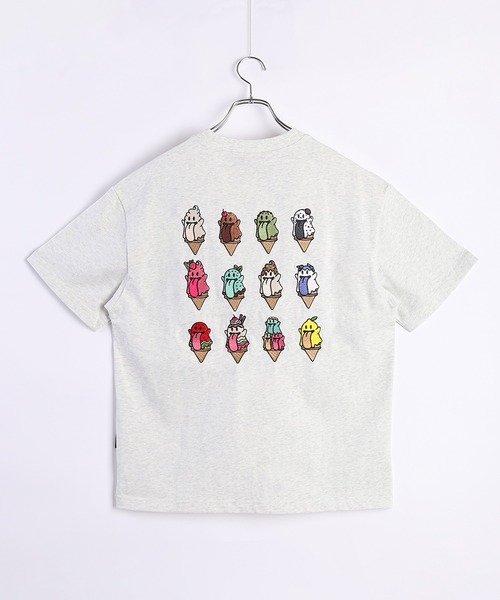 GRAF＆WU（グラフアンドウー） tシャツ 12BOOGHOST 半袖プリント 刺繍