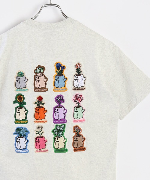 GRAF＆WU（グラフアンドウー） tシャツ 12BOOGHOST 半袖プリント 刺繍