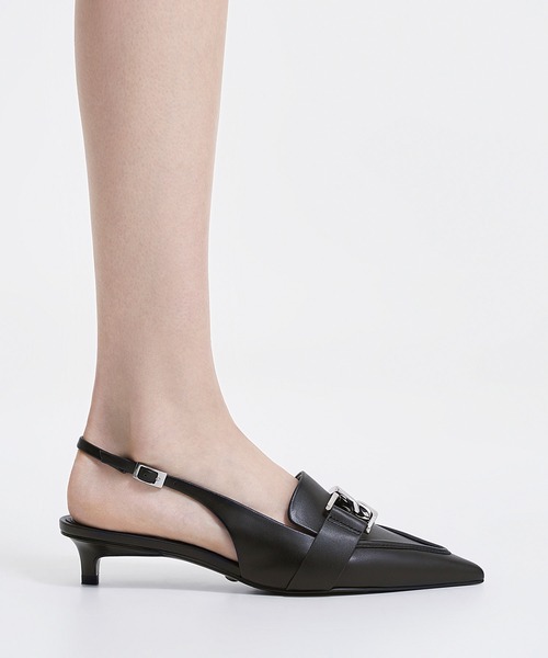 CHARLES ＆ KEITH パンプス Gabine ガビーヌ レザースリング