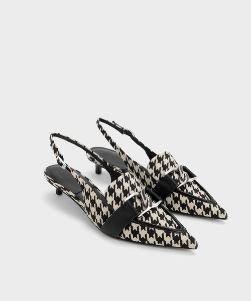 CHARLES ＆ KEITH パンプス Gabine ガビーヌ レザースリング