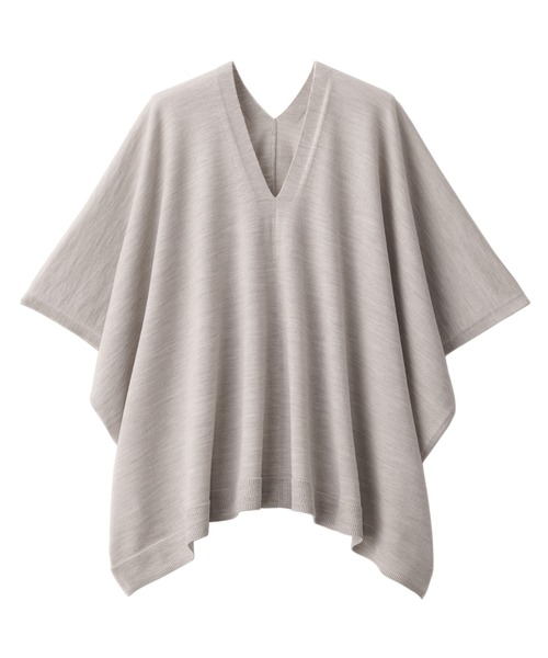 ニット セーター 「洗える」コンパクトウール ポンチョ レディース trim_ofcrs_item20e6f1cc6e2711e