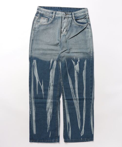 ジーンズ 「 BARELY BLUE / ベアリーブルー 」 クラッシュ タイダイ  