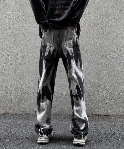 ジーンズ 「 BARELY BLUE / ベアリーブルー 」 クラッシュ タイダイ  
