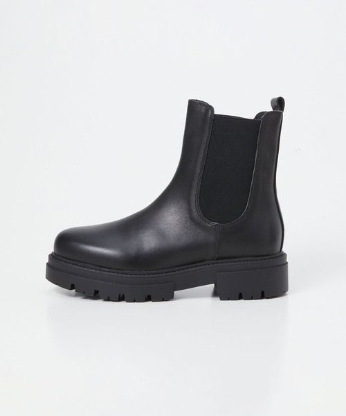 レメ REMME サイドゴアブーツ 38 黒 チェルシーブーツ 本革 REMME ブーツ Chelsea Boots レメ チェルシー レザー サイドゴア