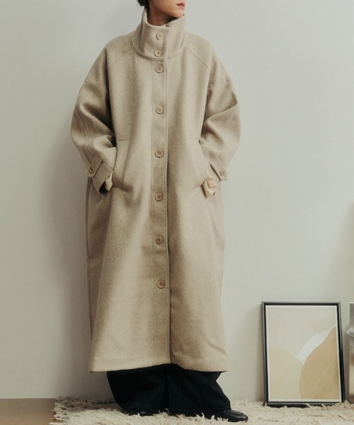 Libra Cue（リブラ キュー） コート アウター ハイネックボリューム