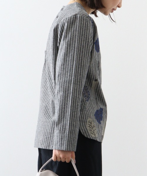 ブラウス シャツ EMAGO カクテル刺繍ブラウス レディース Emago ブラウス シャツ EMAGO 透かし刺繍ドルマンブラウス
