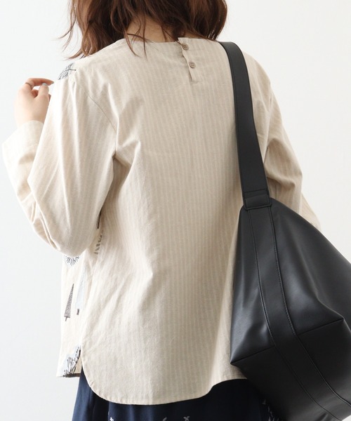 ブラウス シャツ EMAGO ランチ刺繍ブラウス レディース Emago ブラウス シャツ EMAGO ランチ刺繍ブラウス レディース