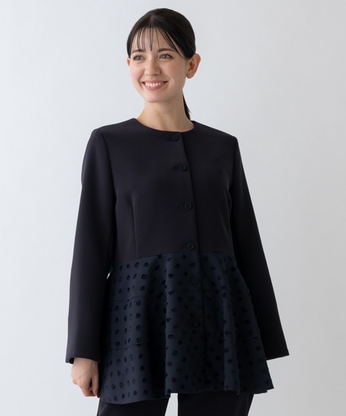 【最終値下げ！】新宿伊勢丹購入【SONO】ソーノ ノーカラージャケット　ブラック ノーカラージャケット - SOÉJU online store｜上質な大人の女性