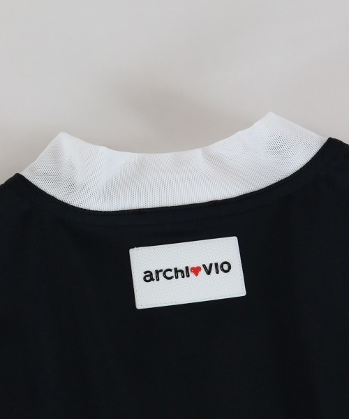archivio tシャツ 「LADIES」部分メッシュ長袖プルオーバー