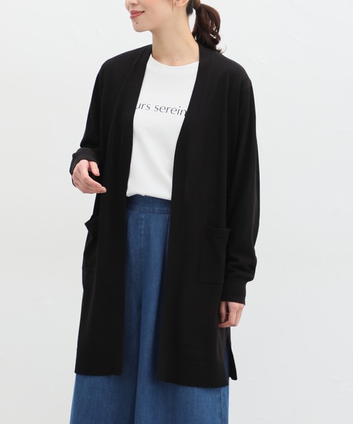 Honeys（ハニーズ） カーディガン 花粉対策ロングトッパーカーディガン