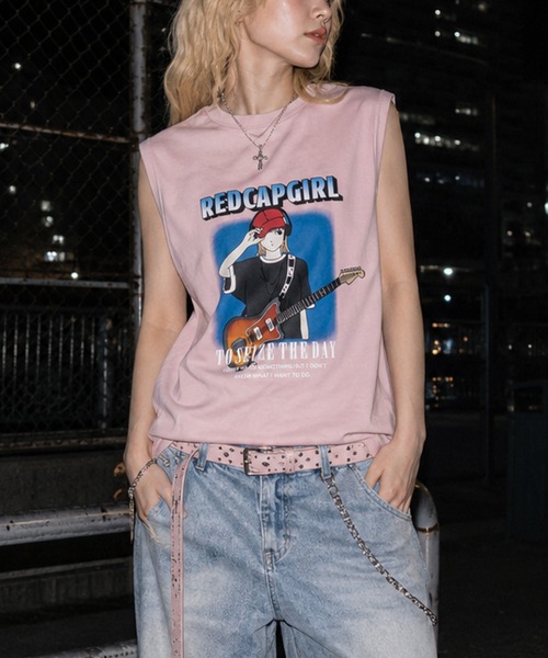 RED CAP GIRL（レッドキャプガール） タンクトップ 「a-r」「Red Cap