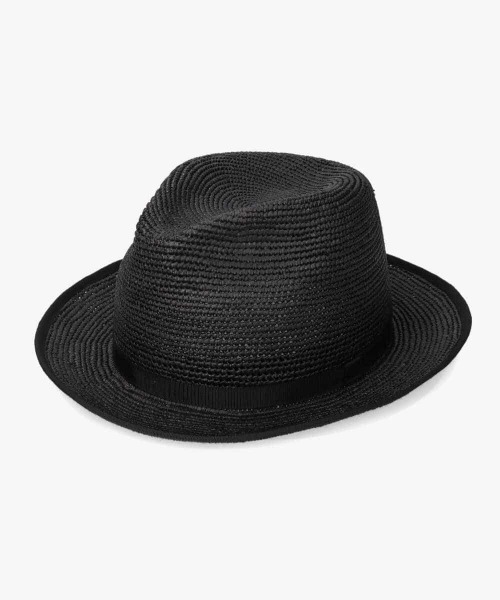 override 帽子 ハット OVERRIDE PANAMA ROLL-UP FEDORA