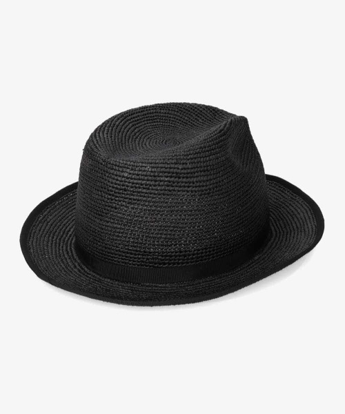【オマケ付】override PANAMA パナマハット　ストローハット override 帽子 ハット OVERRIDE PANAMA ROLL-UP FEDORA