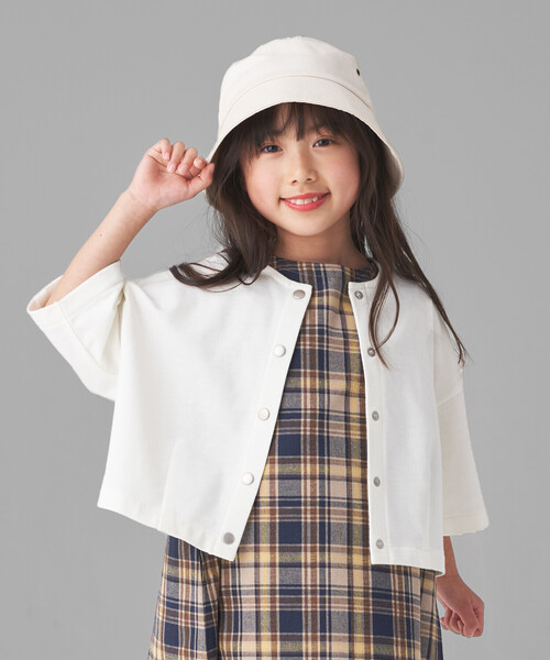 MONNALISA カーディガン モナリザ ボレロ キッズ 子供服 女の子