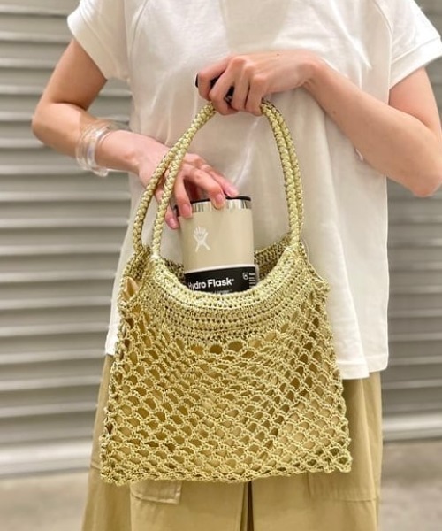 B：MING by BEAMS トートバッグ フィルム編み バッグ レディース