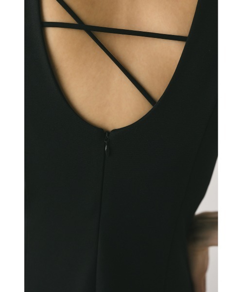 STYLEMIXER ワンピース バックオープンショルダーカット