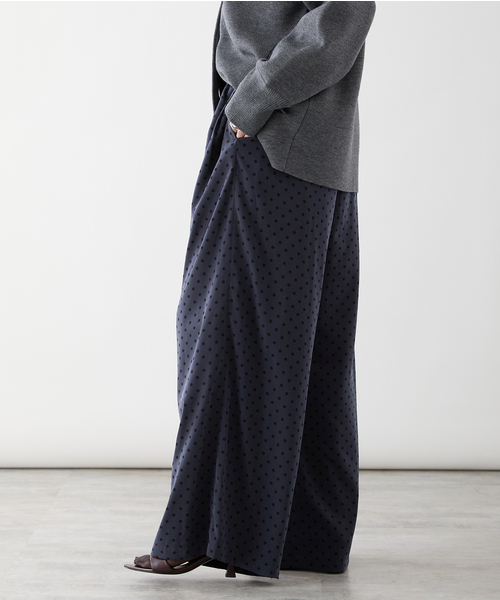 VERMEIL par iena パンツ 「追加2」ドットワイドパンツ VERMEIL par iena パンツ 「追加2」ドットワイドパンツ