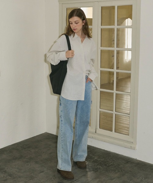 完売品 MENACE ディストレスト モノグラム カーペンターデニムパンツ Maison Margiela - ディストレスト ジーンズ | River