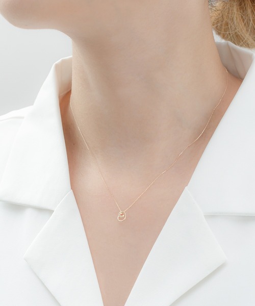 ESTELLE（エステール） ネックレス K10 イエローゴールド ホワイト