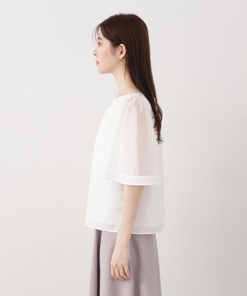 「PROPORTION BODY DRESSING」 半袖ブラウス MEDIUM ネイビー レディース PROPORTION BODY DRESSING 「PROPORTION DRESSING」 半袖