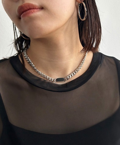 Kotoe ネックレス 「UNISEX」 プレートチェーンネックレス