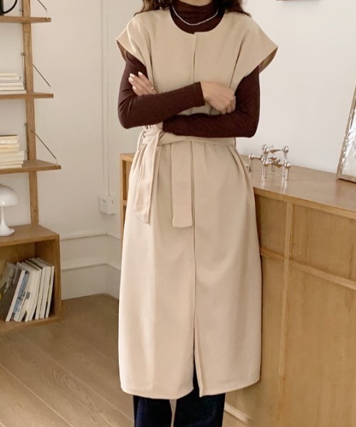 sorule ワンピース ベルト付きジレワンピース : ZOZOTOWN Yahoo!店