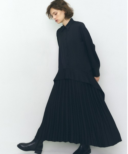 【新品即発送】Muel Chic★Nicol OP 二コルワンピース Muel Chic シャツワンピース Nicol OP 二コルワンピース
