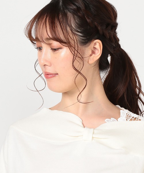 レッセパッセ　半袖ニット ピンク LAISSE PASSE 「LAISSE PASSE」 半袖ニット MEDIUM ピンク系