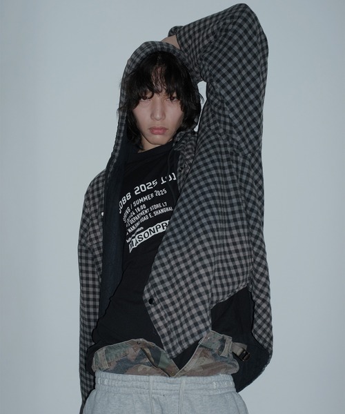 薔薇男［超美品］ARCHIVIO チェック柄 ジャケット サイズ48 Amazon | (ブラックバリア) BLACK VARIA カットジャケット 花柄
