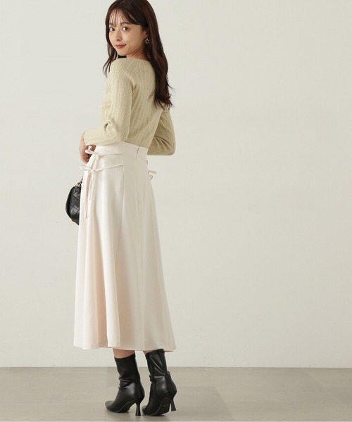【新品未使用】Super Beauty　サイドリボンフレアスカートスカート PROPORTION BODY DRESSING スカート サイドリボンフレアスカート
