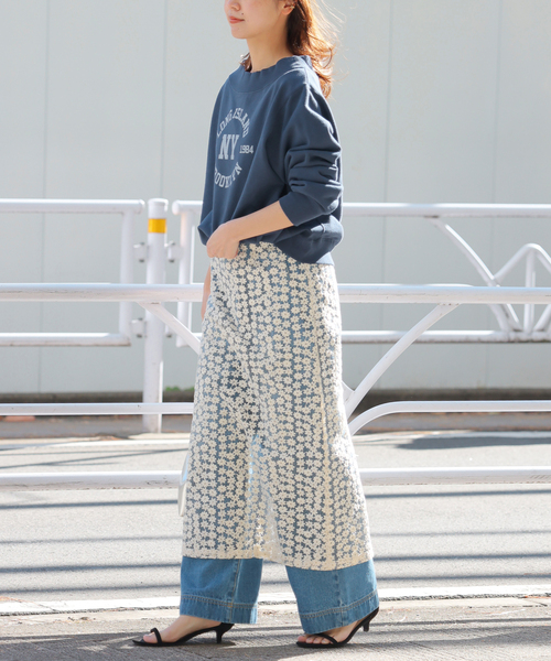 トレーナー スウェット オフショルロゴスウェット レディース JOURNAL STANDARD relume トレーナー スウェット オフショルロゴ
