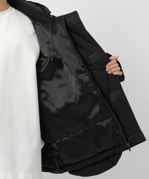 ダウンジャケット ダウン 「FACCIES/ファッチーズ」LIGHTWEIGHT FILLED HOODIE BLOUSON メンズの画像