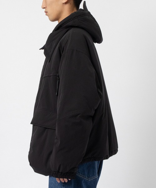 ダウンジャケット ダウン 「FACCIES/ファッチーズ」LIGHTWEIGHT FILLED HOODIE BLOUSON メンズの画像