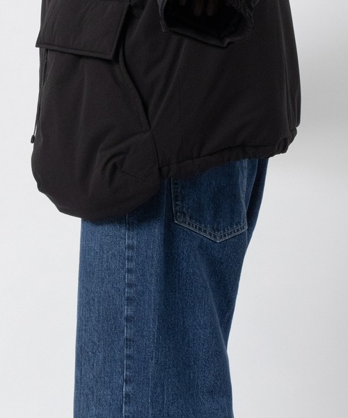 ダウンジャケット ダウン 「FACCIES/ファッチーズ」LIGHTWEIGHT FILLED HOODIE BLOUSON メンズの画像